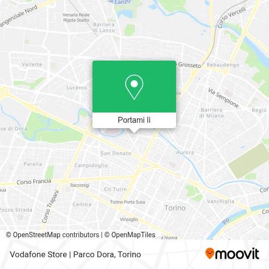 Mappa Vodafone Store | Parco Dora