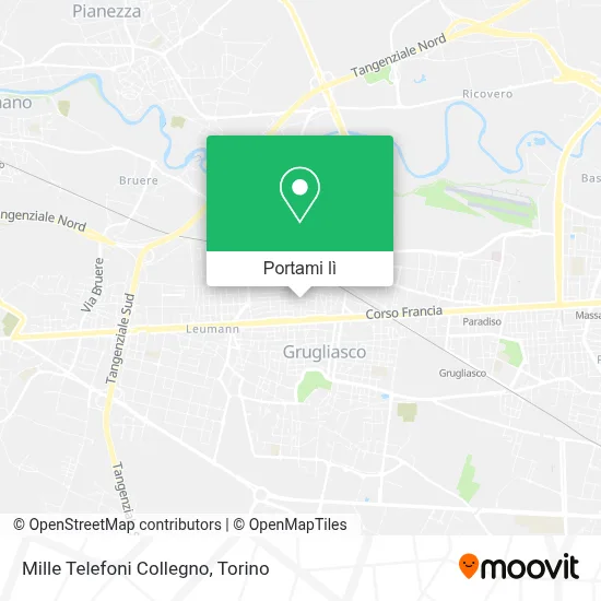 Mappa Mille Telefoni  Collegno