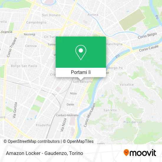 Mappa Amazon Locker - Gaudenzo