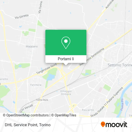 Mappa DHL Service Point
