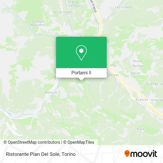Mappa Ristorante Pian Del Sole