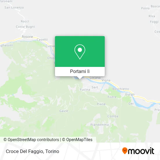 Mappa Croce Del Faggio