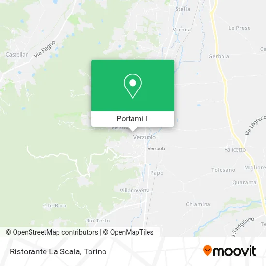 Mappa Ristorante La Scala