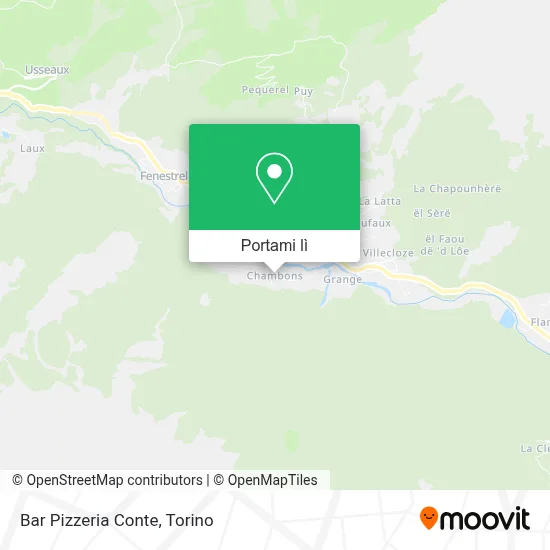 Mappa Bar Pizzeria Conte