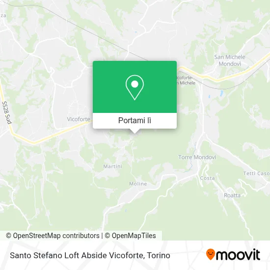 Mappa Santo Stefano Loft Abside Vicoforte