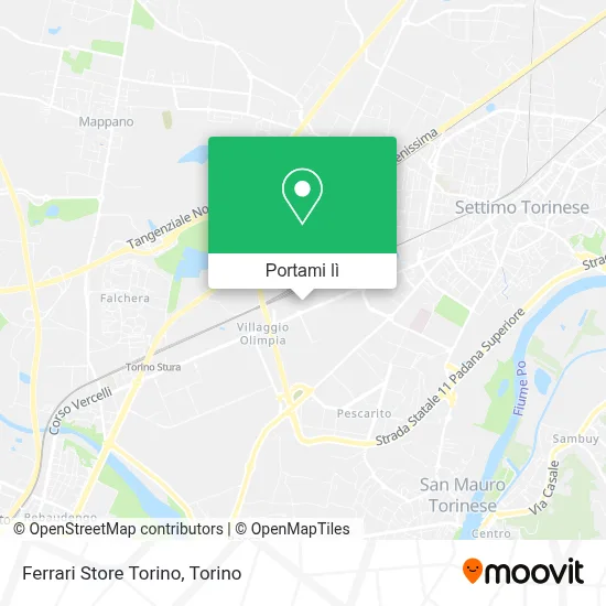 Mappa Ferrari Store Torino