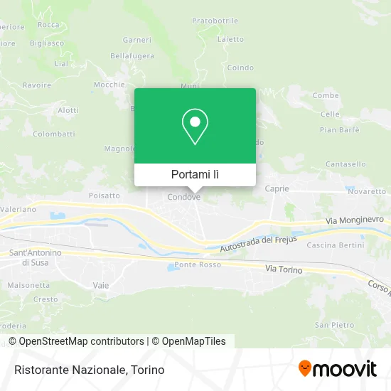 Mappa Ristorante Nazionale