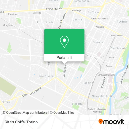 Mappa Rita's  Coffe