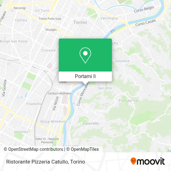 Mappa Ristorante Pizzeria Catullo