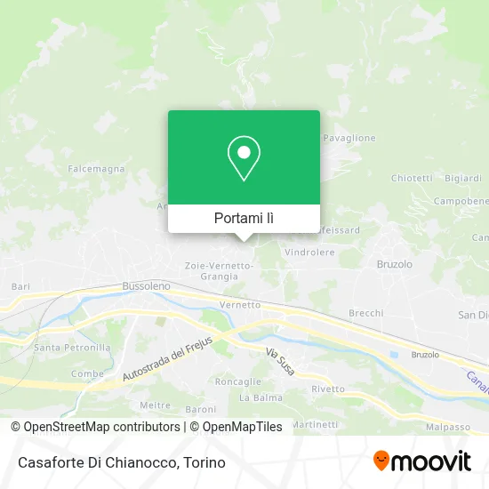 Mappa Casaforte Di Chianocco