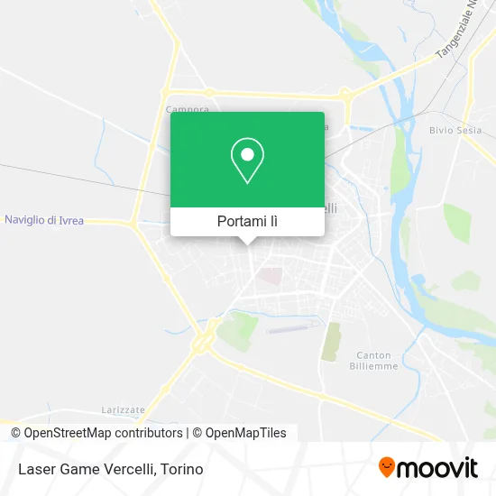Mappa Laser Game Vercelli
