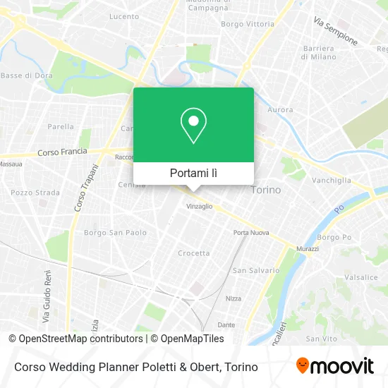 Mappa Corso Wedding Planner Poletti & Obert