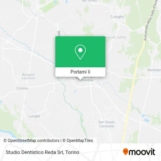 Mappa Studio Dentistico Reda Srl