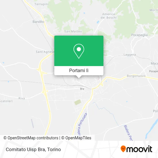 Mappa Comitato Uisp Bra