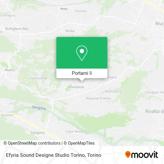 Mappa Efyria Sound Designe Studio Torino