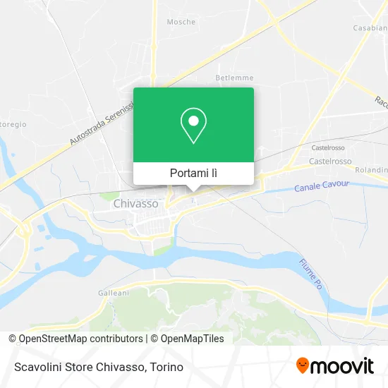Mappa Scavolini Store Chivasso