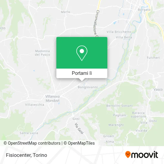 Mappa Fisiocenter