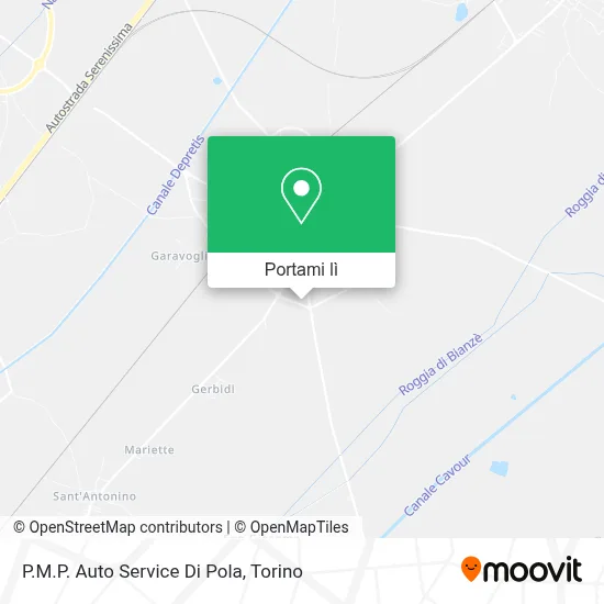Mappa P.M.P. Auto Service Di Pola