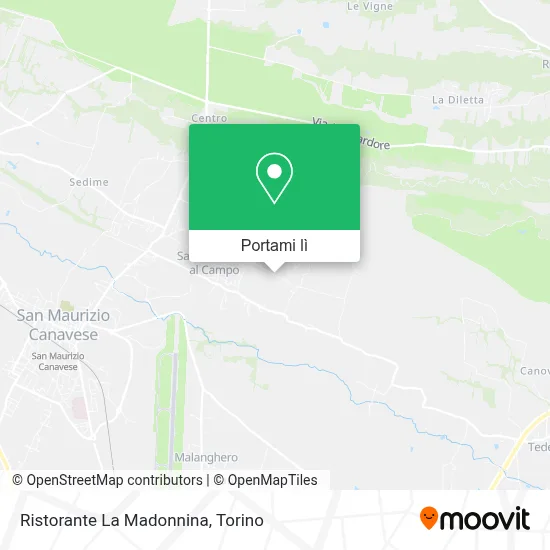 Mappa Ristorante La Madonnina