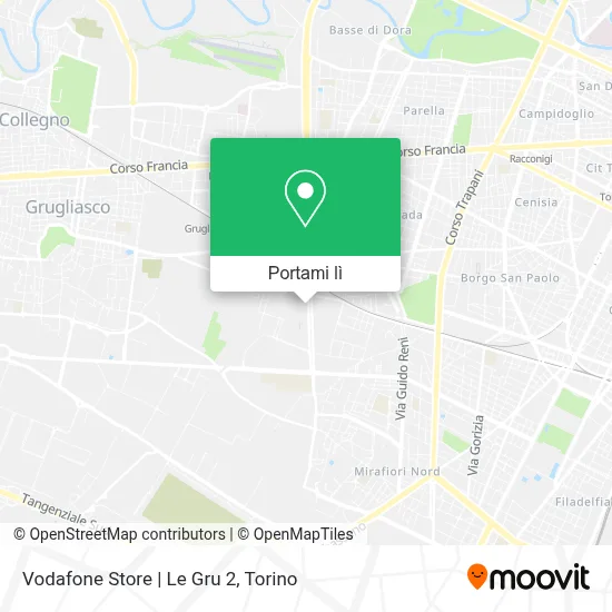 Mappa Vodafone Store | Le Gru 2