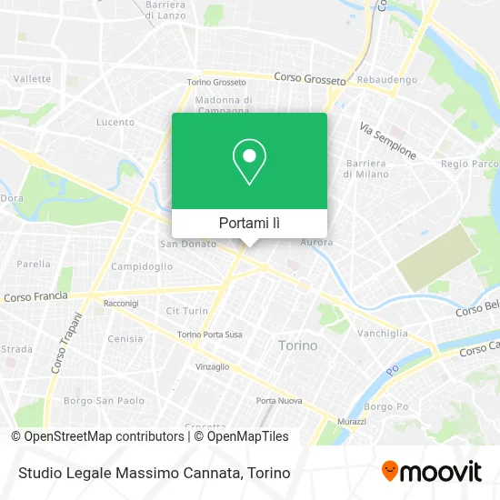 Mappa Studio Legale Massimo Cannata