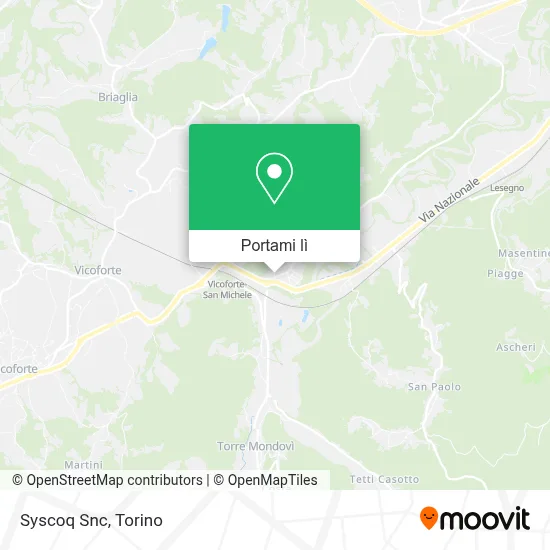 Mappa Syscoq Snc