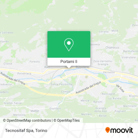 Mappa Tecnositaf Spa