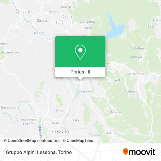 Mappa Gruppo Alpini Lessona