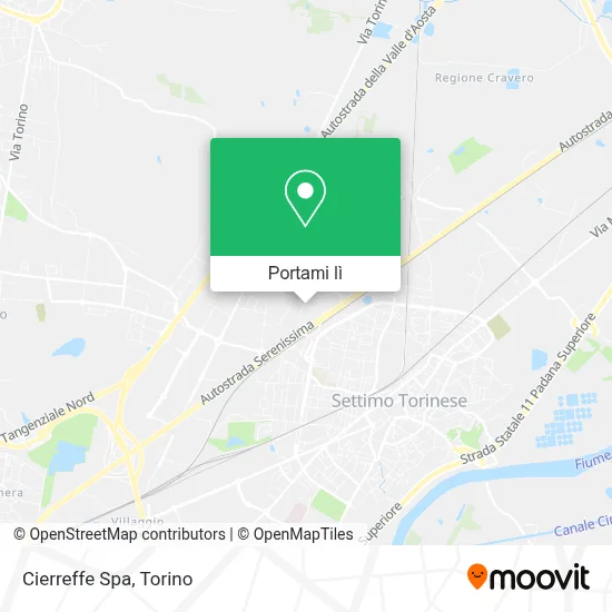 Mappa Cierreffe Spa