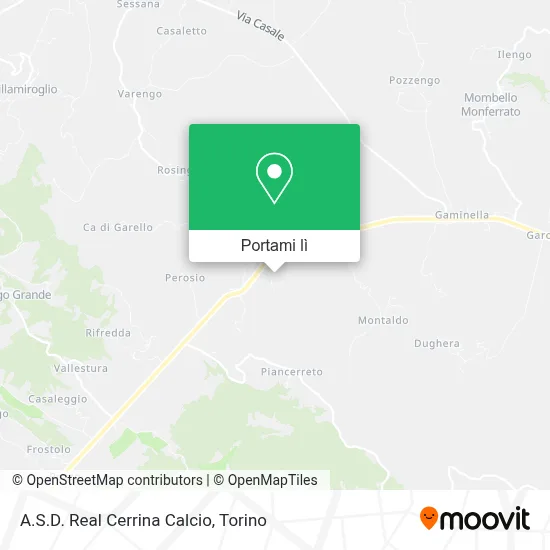 Mappa A.S.D. Real Cerrina Calcio