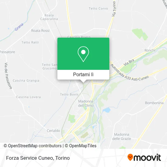 Mappa Forza Service Cuneo