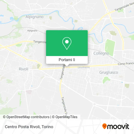 Mappa Centro Posta Rivoli