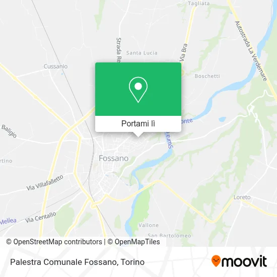 Mappa Palestra Comunale Fossano