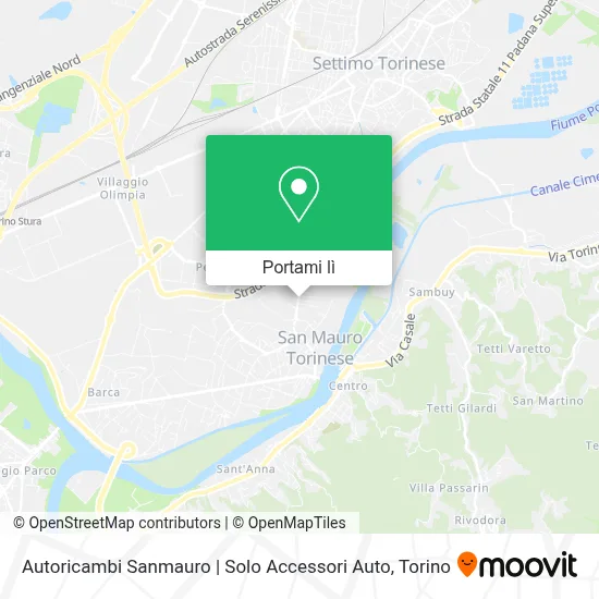 Mappa Autoricambi Sanmauro | Solo Accessori Auto