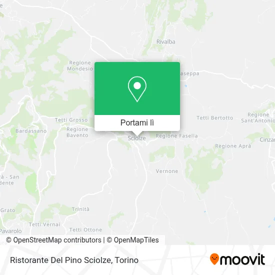 Mappa Ristorante Del Pino Sciolze