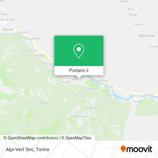Mappa Alpi-Vert Snc