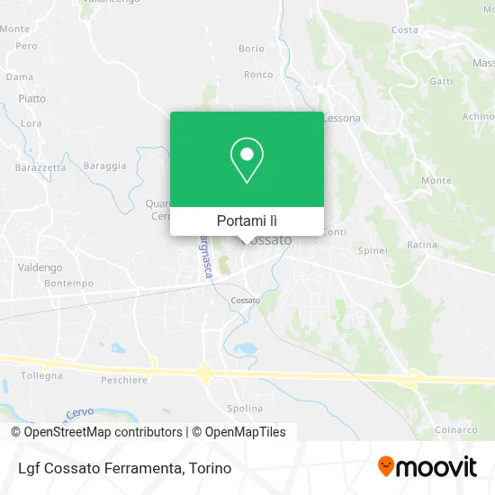 Mappa Lgf Cossato Ferramenta