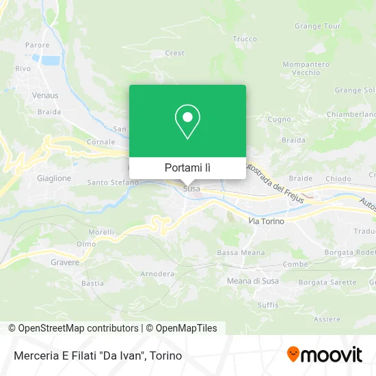 Mappa Merceria E Filati "Da Ivan"