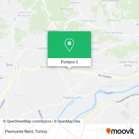 Mappa Piemonte Rent