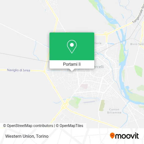 Mappa Western Union