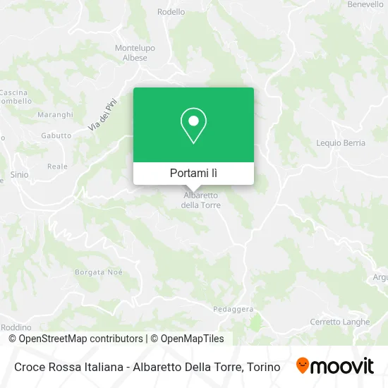 Mappa Croce Rossa Italiana - Albaretto Della Torre