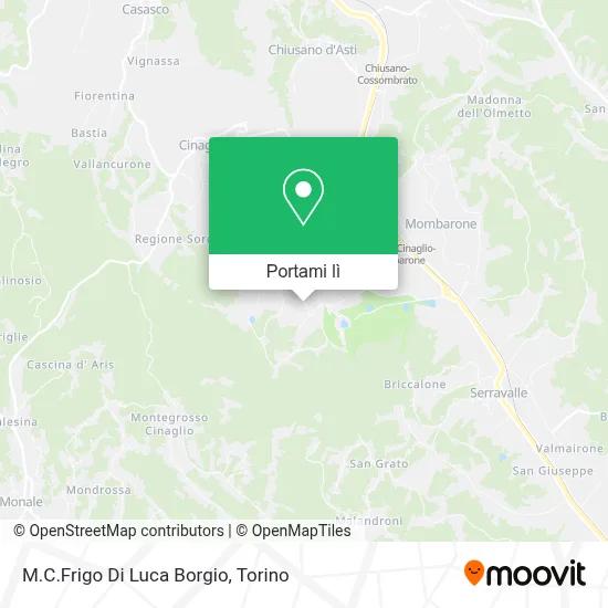 Mappa M.C.Frigo Di Luca Borgio