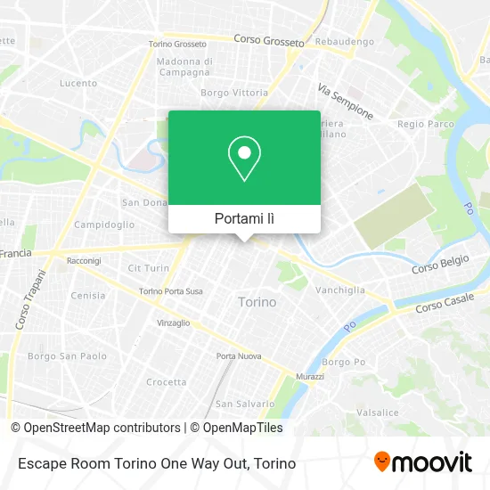 Mappa Escape Room Torino One Way Out
