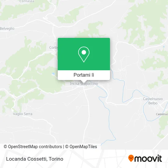 Mappa Locanda Cossetti