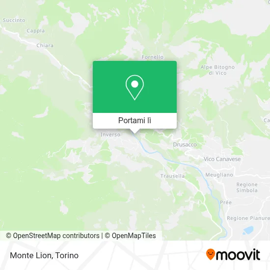 Mappa Monte Lion