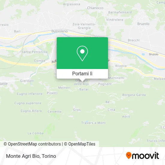 Mappa Monte Agri Bio
