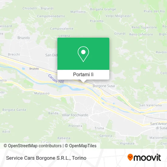 Mappa Service Cars Borgone S.R.L.