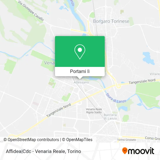 Mappa Affidea|Cdc - Venaria Reale