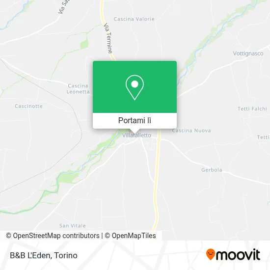 Mappa B&B L'Eden