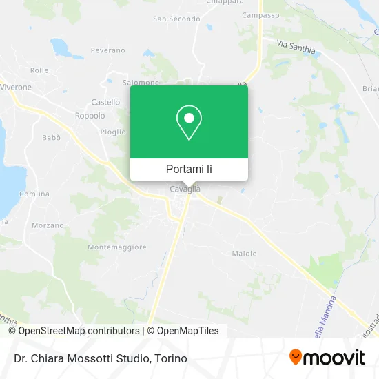 Mappa Dr. Chiara Mossotti Studio
